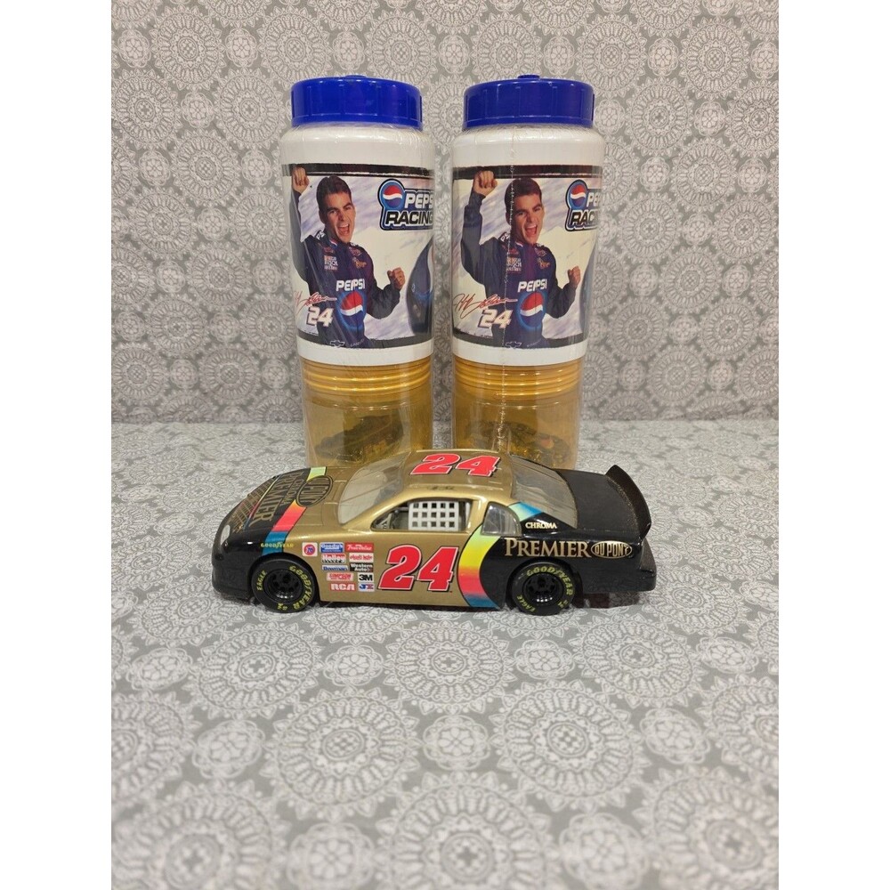 Jeff‎ Gordon #24 DuPont Pepsi Racing Car & Water Bottles Set NASCAR
